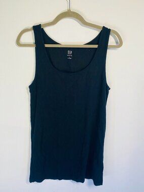 Gap Large Black Modern Tank Top Large Cotton Blend